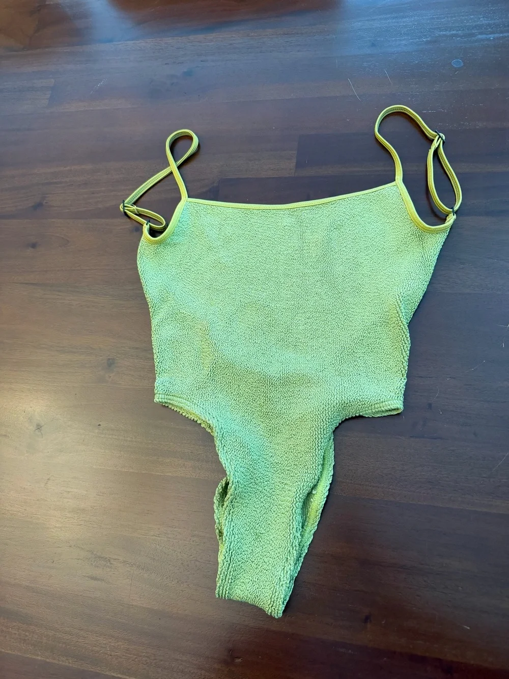Bond-Eye Green Low Palace One-Piece Swimsuit Herbal Shimmer